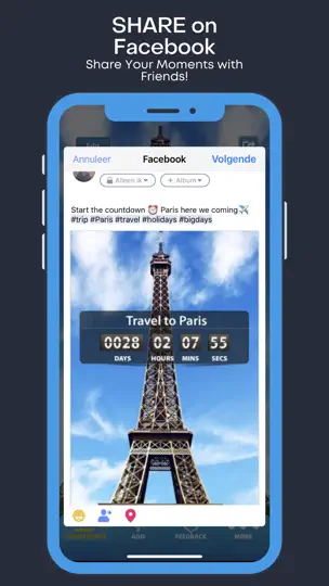Captura de pantalla de Big Day–Event Countdown Clock en iPhone 8
