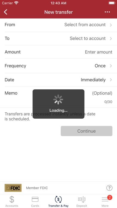 Mid America Bank Screenshot