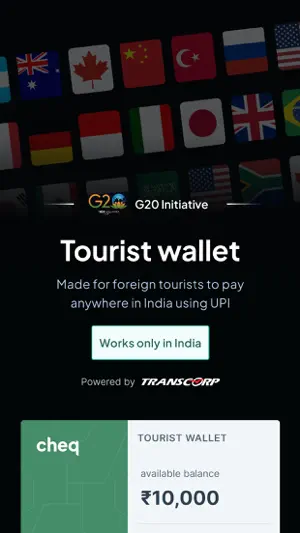 Cheq:UPI for Foreigners & NRIs screenshot 2