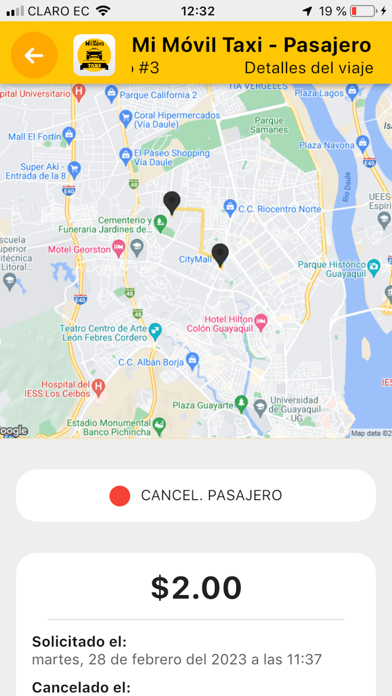 Mi Móvil Taxi - Pasajero Screenshot