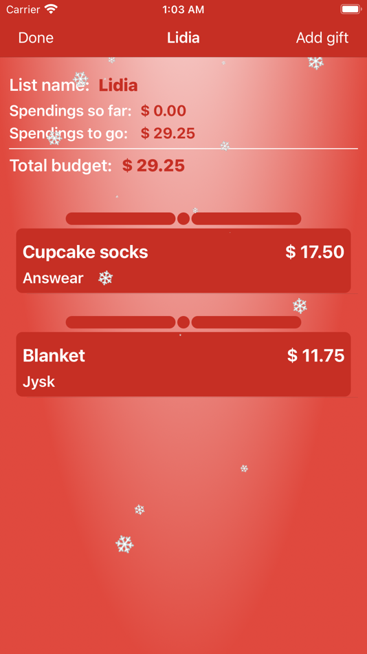 #4. Christmas Countdown and Lists (iOS) 由: Matei Ciurezu