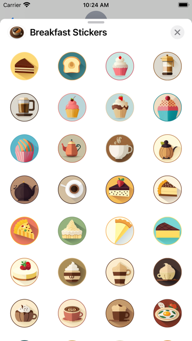 Screenshot #1 pour Daily Breakfast Stickers