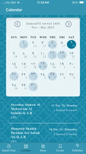 Hijri Salah App (Fatimid) screenshot 3