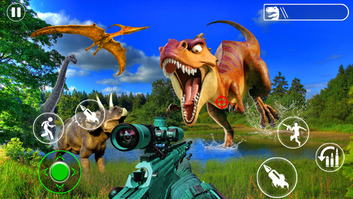 Dino hunt carnivore shooter 3d