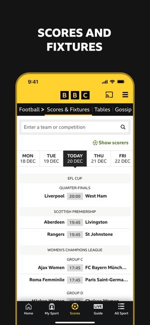 Bbc Sport News Live Scores On The