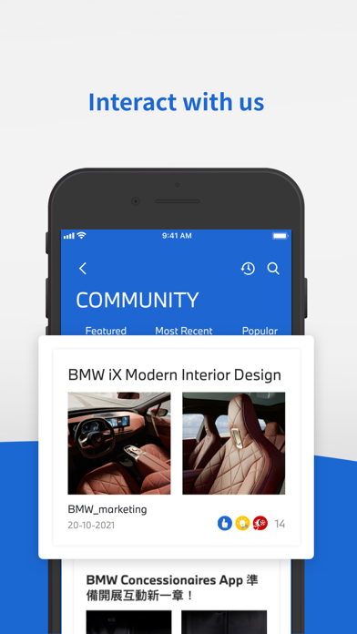 BMW Concessionaires App Screenshot