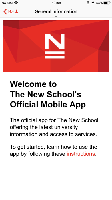 The New School Official App Screenshot