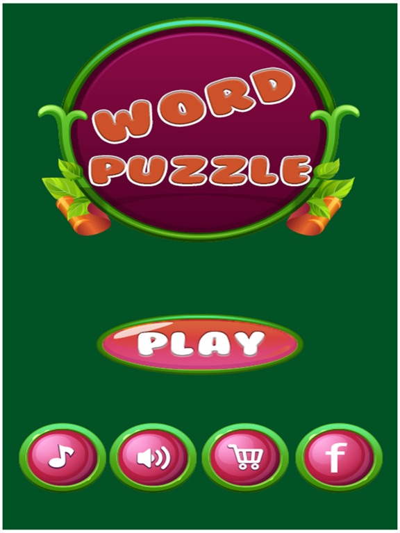 Word Puzzles - Cross Letters iPad screenshot