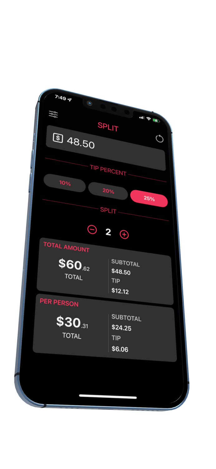 Split Tip Calculator