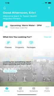 texas health huguley fitness iphone screenshot 1