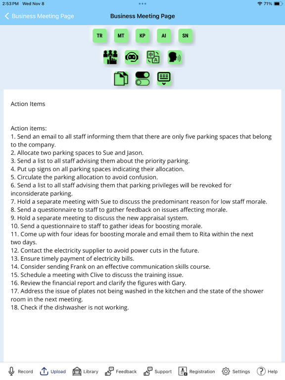 Laconic Meeting iPad screenshot 6 - Business app