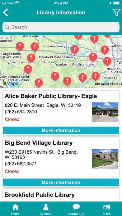 Bridges Library Café Mobile Screenshot