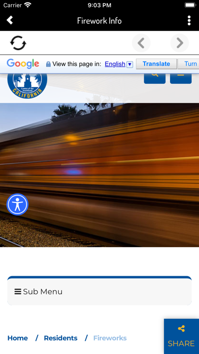 Buena Park Police Department Screenshot