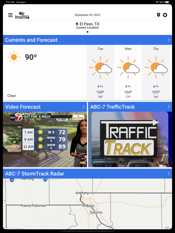 Screenshot #4 pour ABC-7 KVIA Weather & Traffic