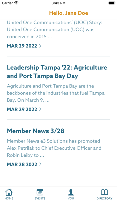 Tampa Bay Chamber Screenshot