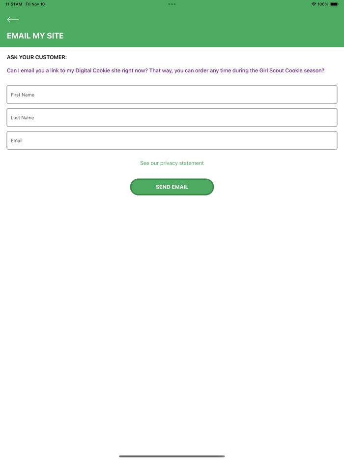 Digital Cookie Mobile App