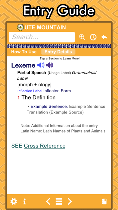 Ute Mobile Dictionary Screenshot