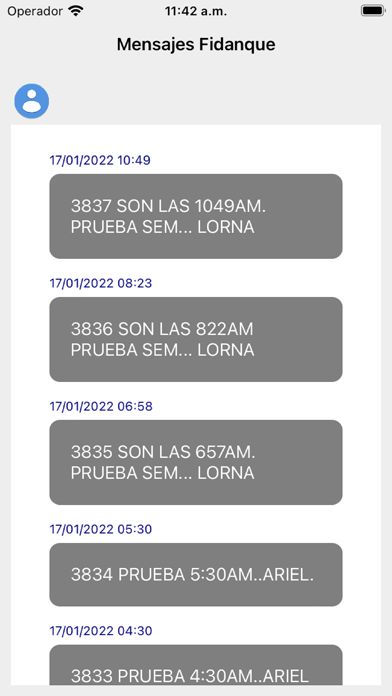 Mensajes Fidanque Screenshot