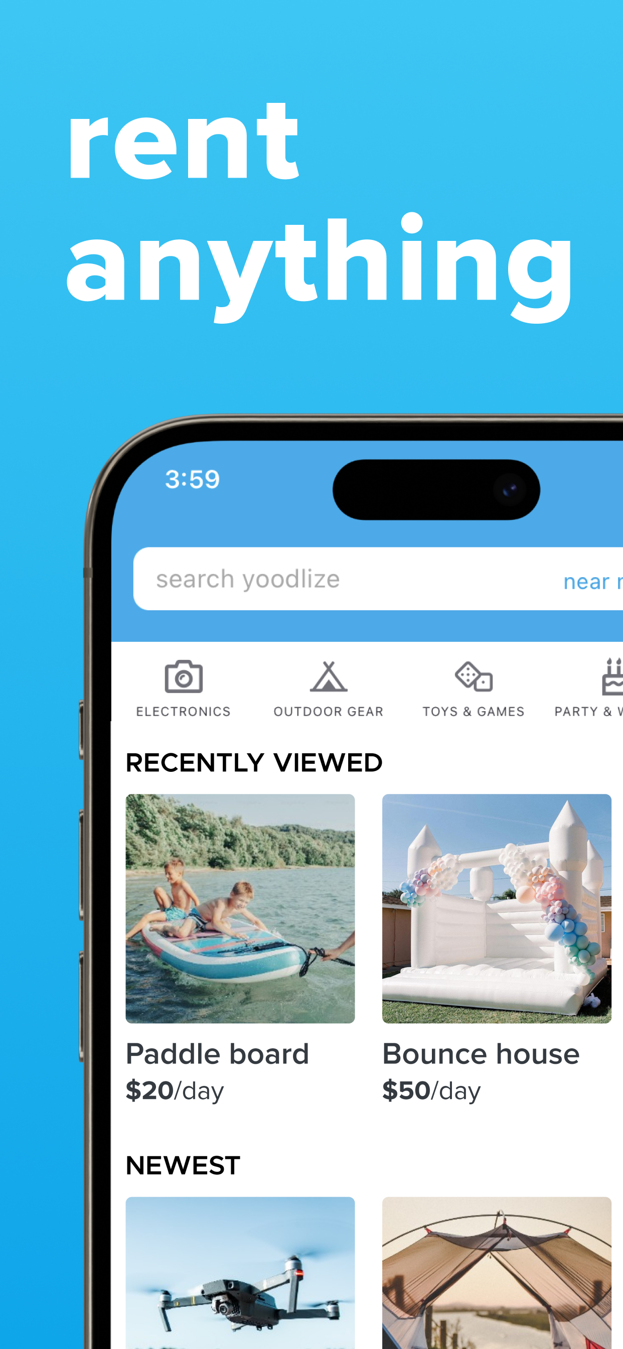 Yoodlize: Rent Anything