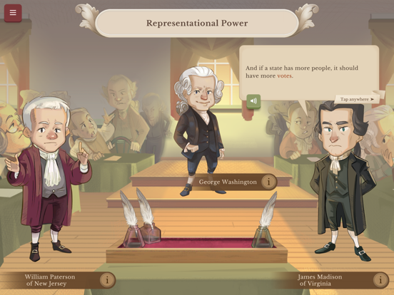 Constitutional Compromise iPad screenshot 3 - Education app