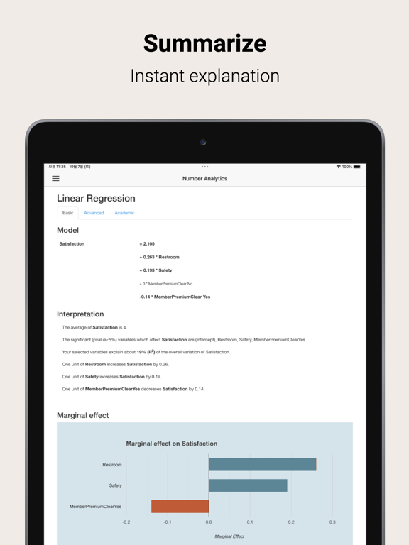 Number Analytics iPad screenshot 4 - Productivity app