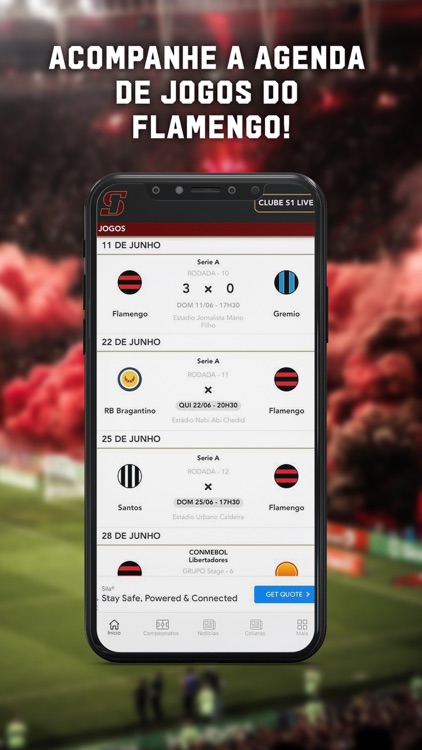 S1Live - Tudo sobre o Flamengo