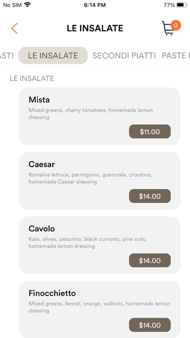 Verace Italian Restaurant Screenshot