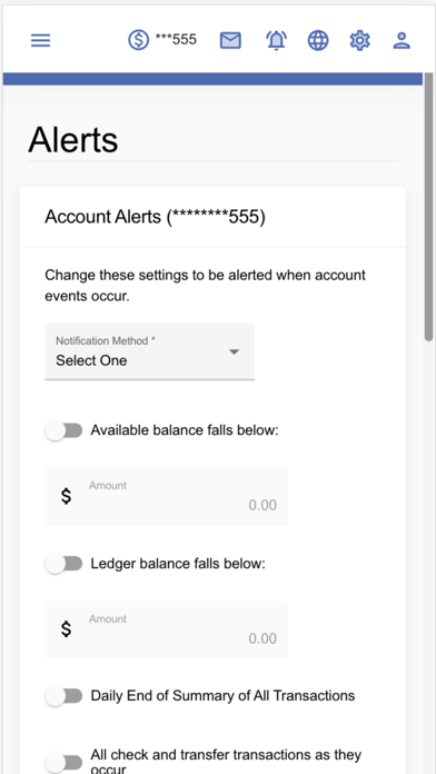 Riverbank Digital Banking Screenshot