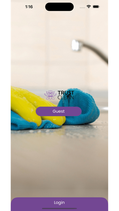 Trust Clean: Cleaning App Screenshot