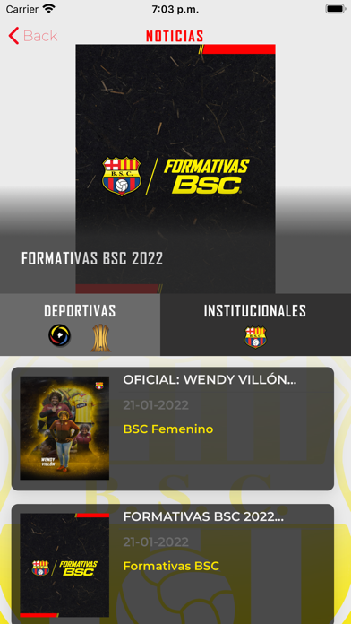 Barcelona SC OFICIAL Screenshot