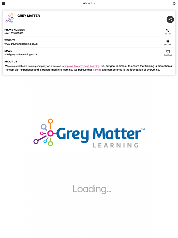 Grey Matter Learning