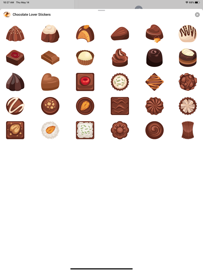 Chocolate Lover Stickers