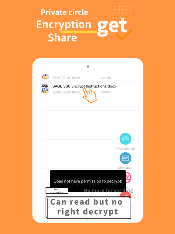 SAGE Encrypt iPad screenshot 6 - Utilities app