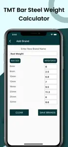TMT bar Steel Calculator screenshot #3 for iPhone