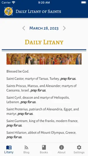 Daily Litany of Saints screenshot 1
