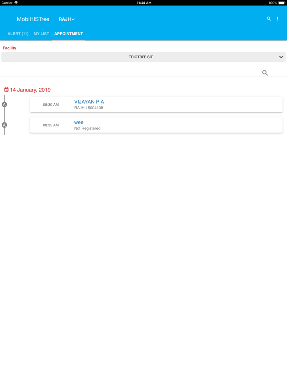 VRH MobiHISTree iPad screenshot