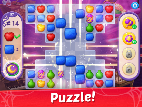 Witch & Cats – Cute Match 3 iPad screenshot 5 - Games app