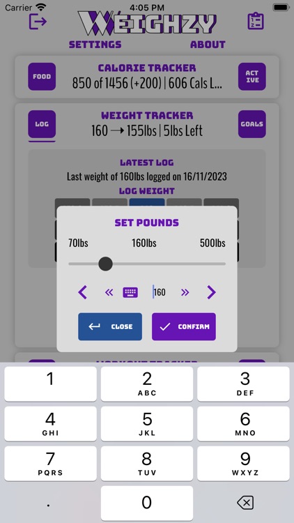 Weighzy screenshot-5