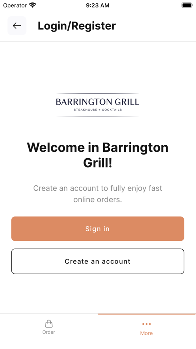 Barrington Grill Screenshot