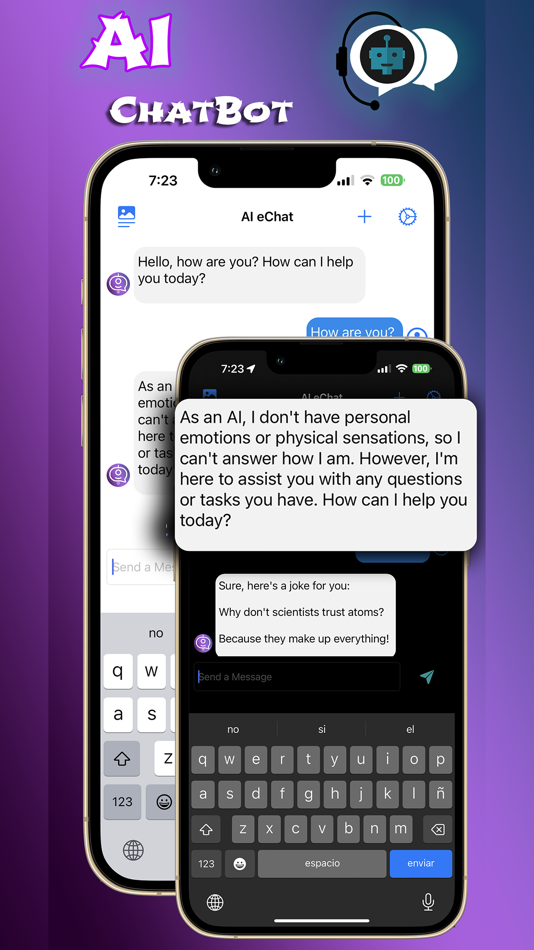 #1. ChatBot AI Assistant eChat (iOS) Με: Eyermin Colon Sanchez