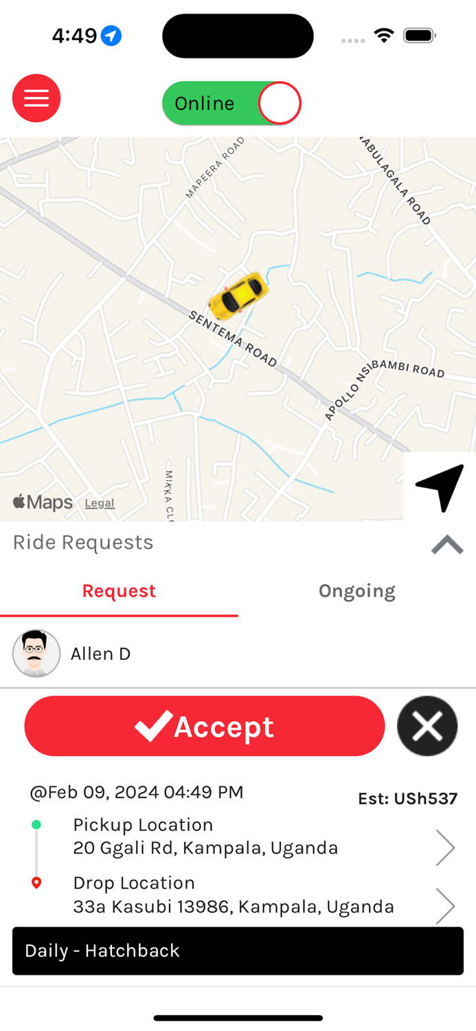MartaRide for Driver App