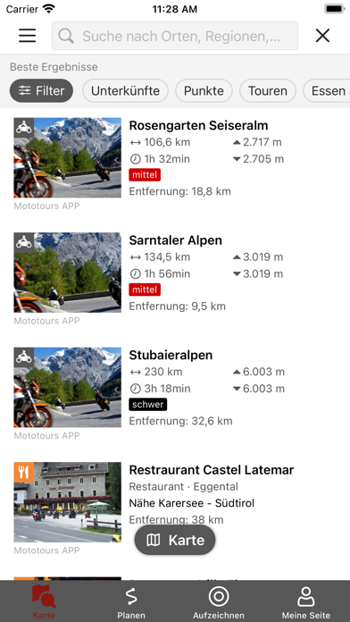 MotoTour Screenshot