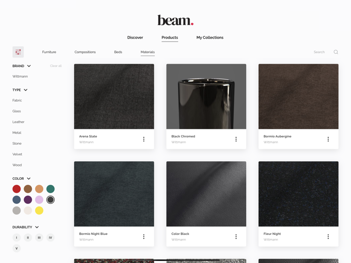 beam - furniture configurator