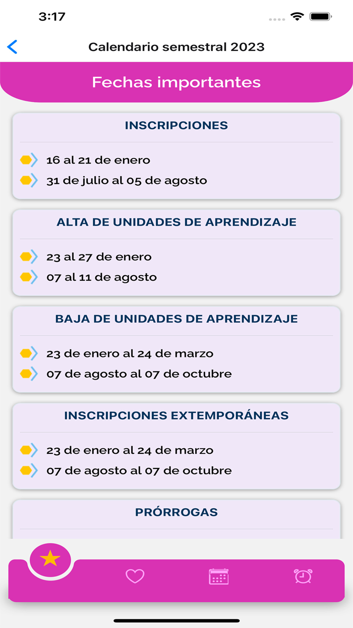 Calendario Académico UG