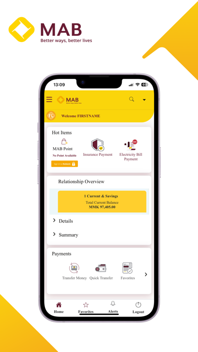 MAB iBanking Screenshot
