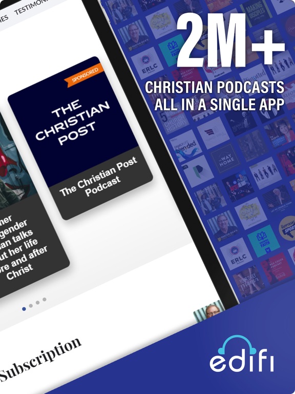 Edifi - Christian Podcasts iPad screenshot 2 - Lifestyle app