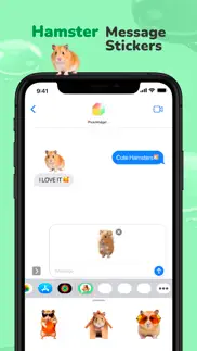 How to cancel & delete message stickers : hamster 2