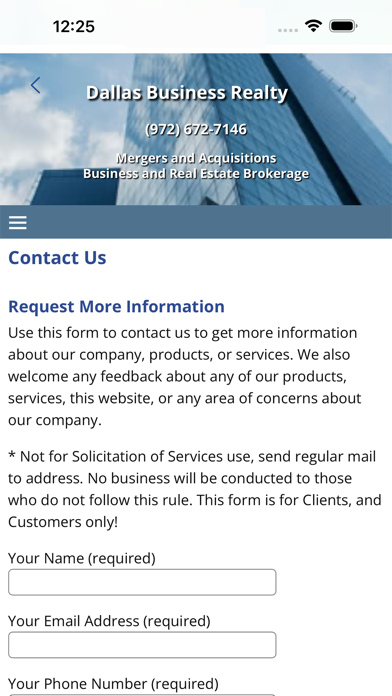 DallasBusinessRealty Screenshot