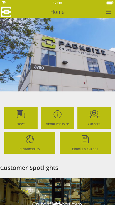 Screenshot 1 of Packsize Portal App