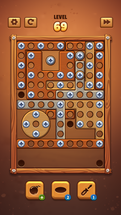 ネジ — ウッドナットボルトそして ピンパズルゲームのおすすめ画像5